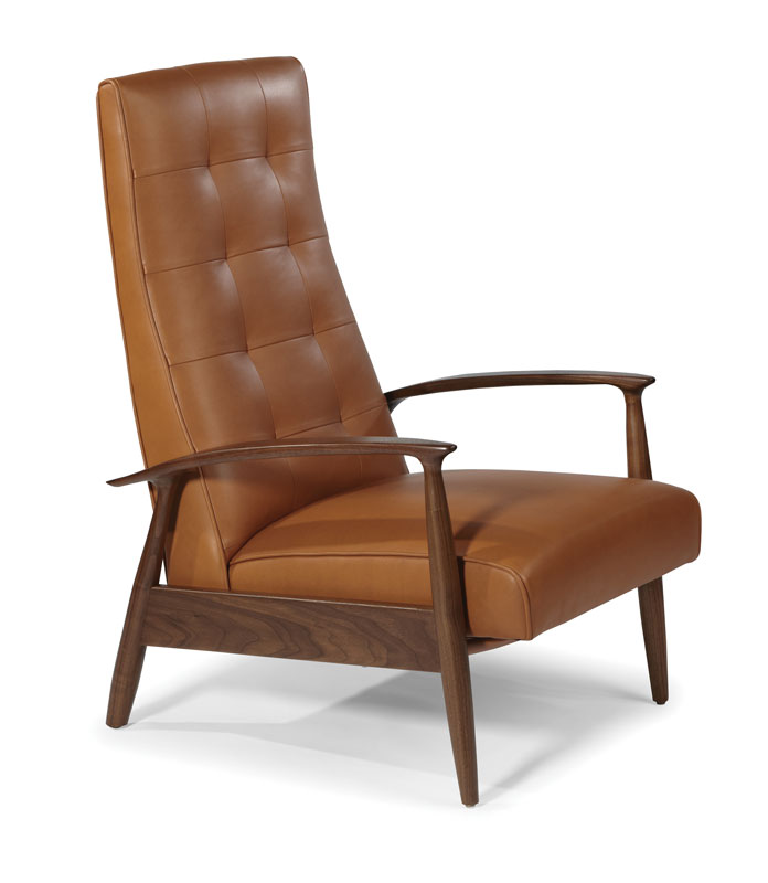 Thayer Coggin 1281-115 Tighten Up Recliner by Milo Baughman