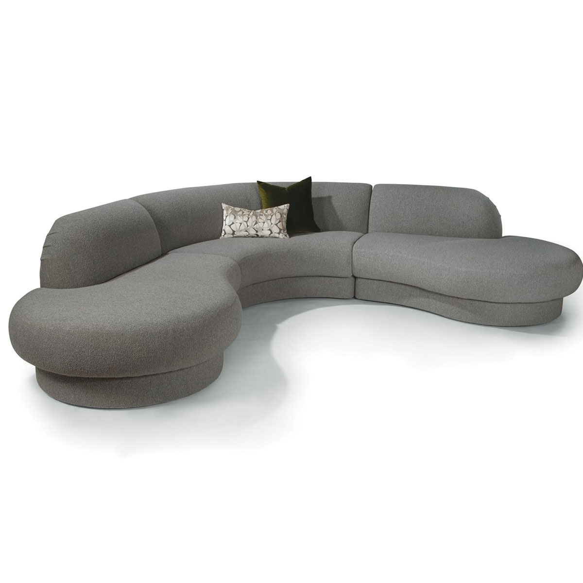 Thayer Coggin 1500 Sit Tight Sectional with Upholstered Base