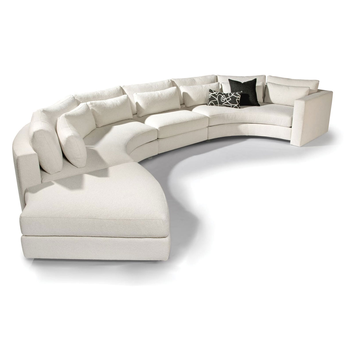 Thayer Coggin 1442 Straight Up Curved Sectional