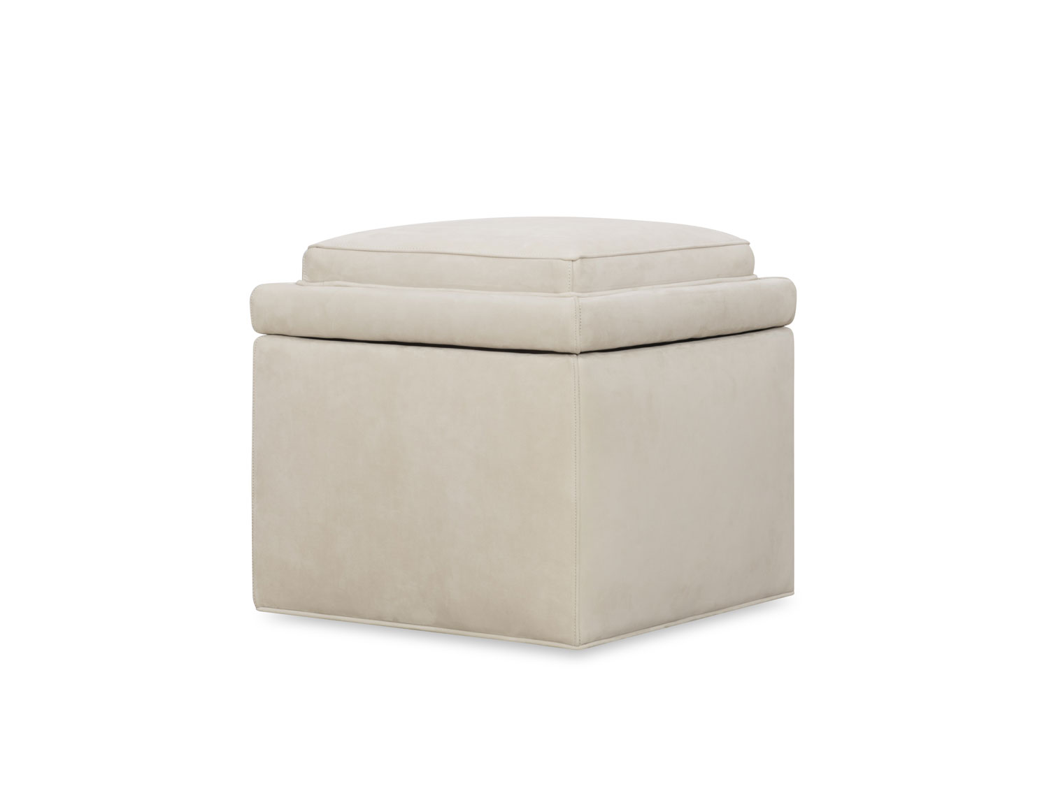 Wesley Hall PL162C Within Leather Storage Ottoman 