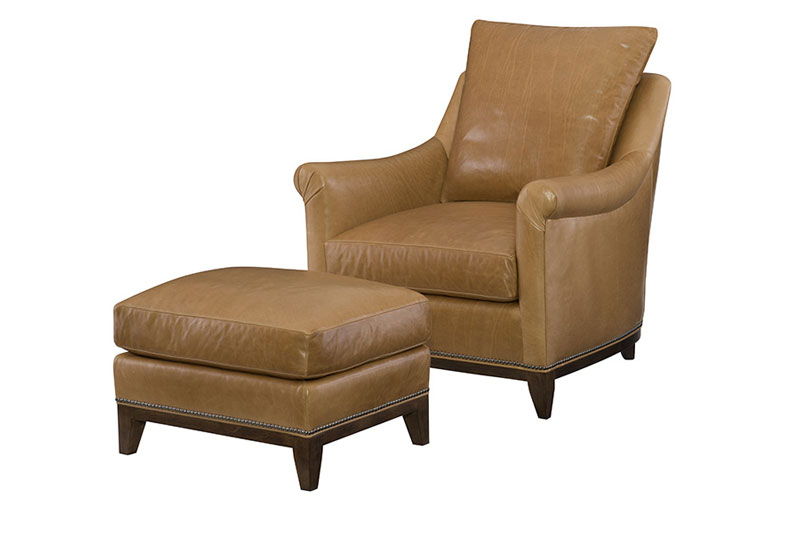 Wesley Hall L2007 Snyder Chair and L2007-24 Ottoman