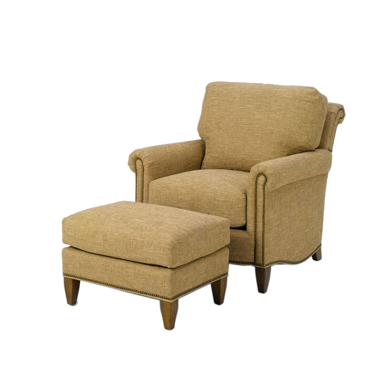 Wesley Hall 1535 Barringer Chair and 1535-26 Barringer Ottoman  