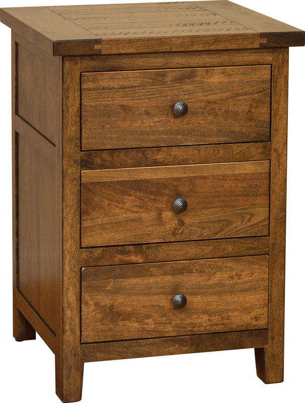Timber Mill 3 Drawer Nightstand