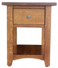 Perry Open Garnet End Table