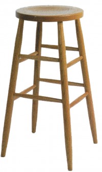 Plain Leg Kitchen Stool
