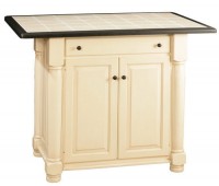 2 Door, 1 Drawer Kitchen Island with Adjustable Shelf