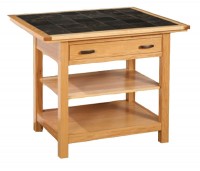 1 Drawer Kitchen Island with Open Shelf
