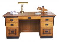 Black Accent Mission Desk
