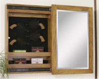 Wall Mount Sliding Mirror Gun Cabinets