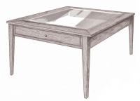Shaker Glass Coffee Table