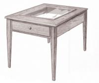 Shaker Glass End Table