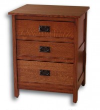 Country Mission 3 Drawer Nightstand