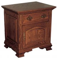 Traditional Large 1 Drawer 1 Door Nightstand