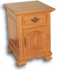 Traditional 1 Drawer 1 Door Nightstand