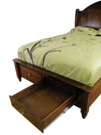  Built-In Underbed Storage Footboard Drawer Unit