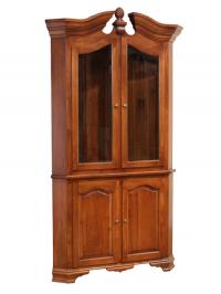 European Country Style Two Door Corner China Hutch