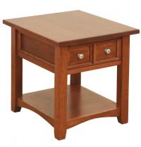 Open Garnet End Table