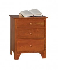 Modern Shaker 3 Drawer Nightstand