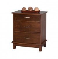 Arch 3 Drawer Night Stand