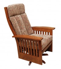 Deluxe Bow Back Swivel Glider