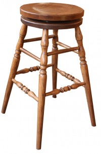 Swivel Bar Stool with Scoop Seat