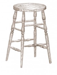 Scoop Seat Bar Stool
