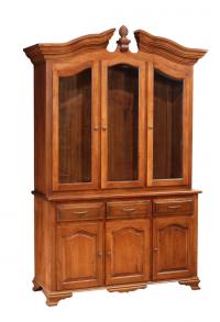 European Country Style Three Door China Hutch
