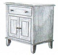 Soho Deluxe 2-Door, 1-Drawer Night Stand