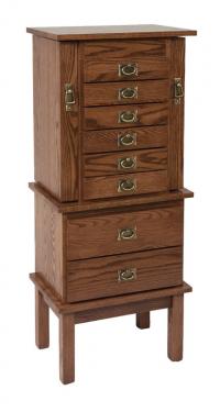 Split Mission Jewelry Armoire