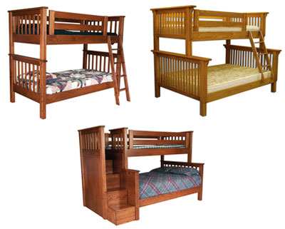 Ohio Hardwood Upholstered Furniture, Amish Bunk Beds Ohio