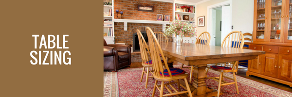 table sizing guide | ohio hardwood furniture