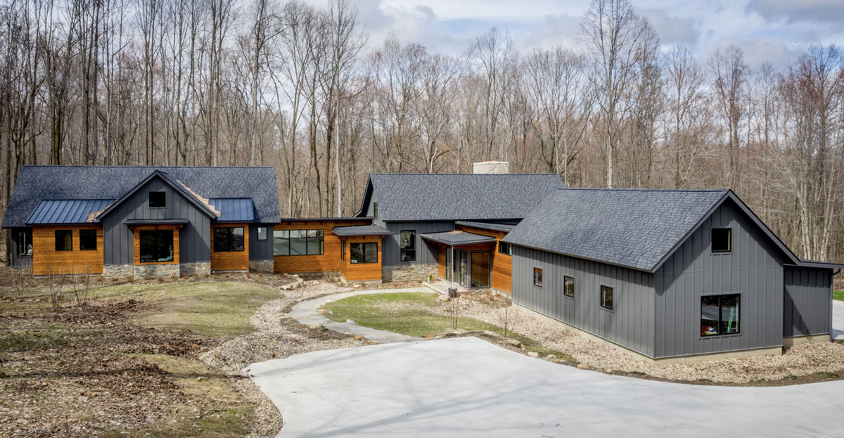 Log Cabin/Mid Century Modern Feel