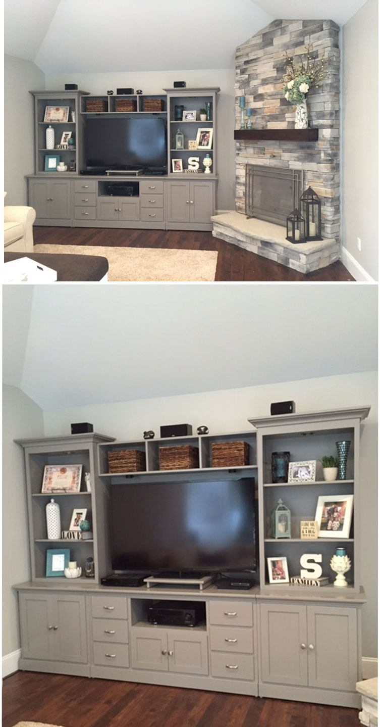 Painted entertainment center deals