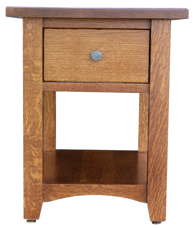 Perry Open Garnet End Table