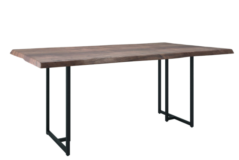 Live Edge Table with 406 Metal Tube Base