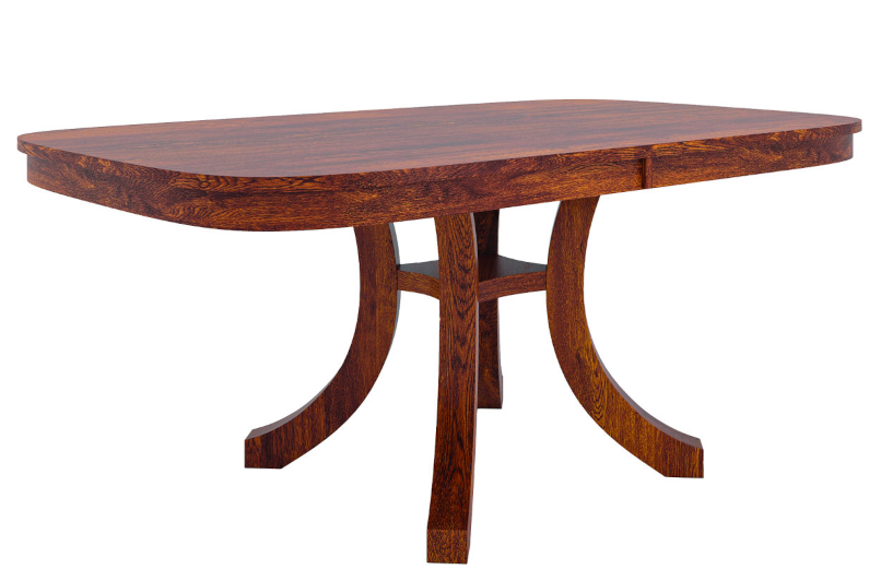 Old World Double Pedestal Table