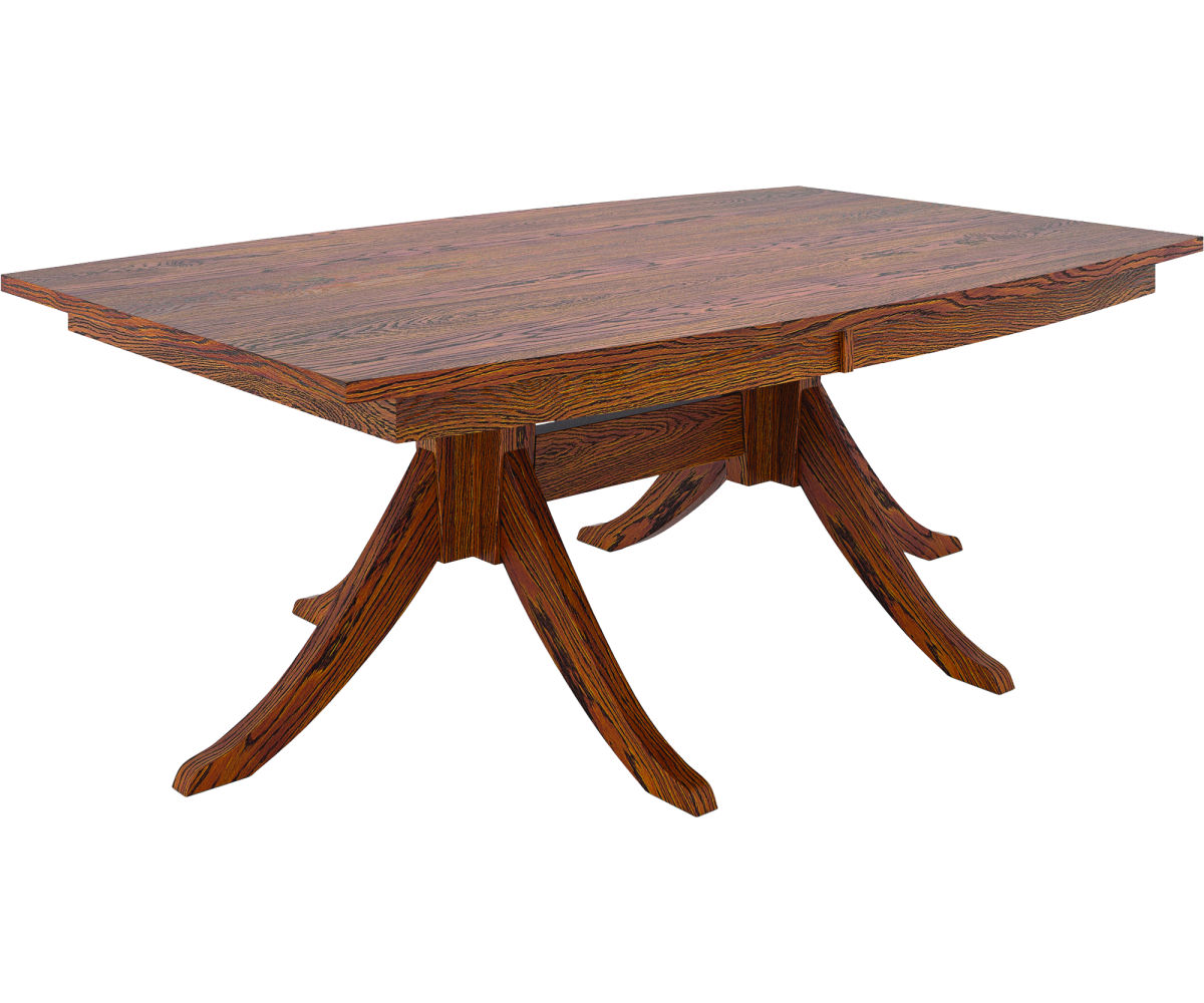 Splay Double Pedestal Dining Table