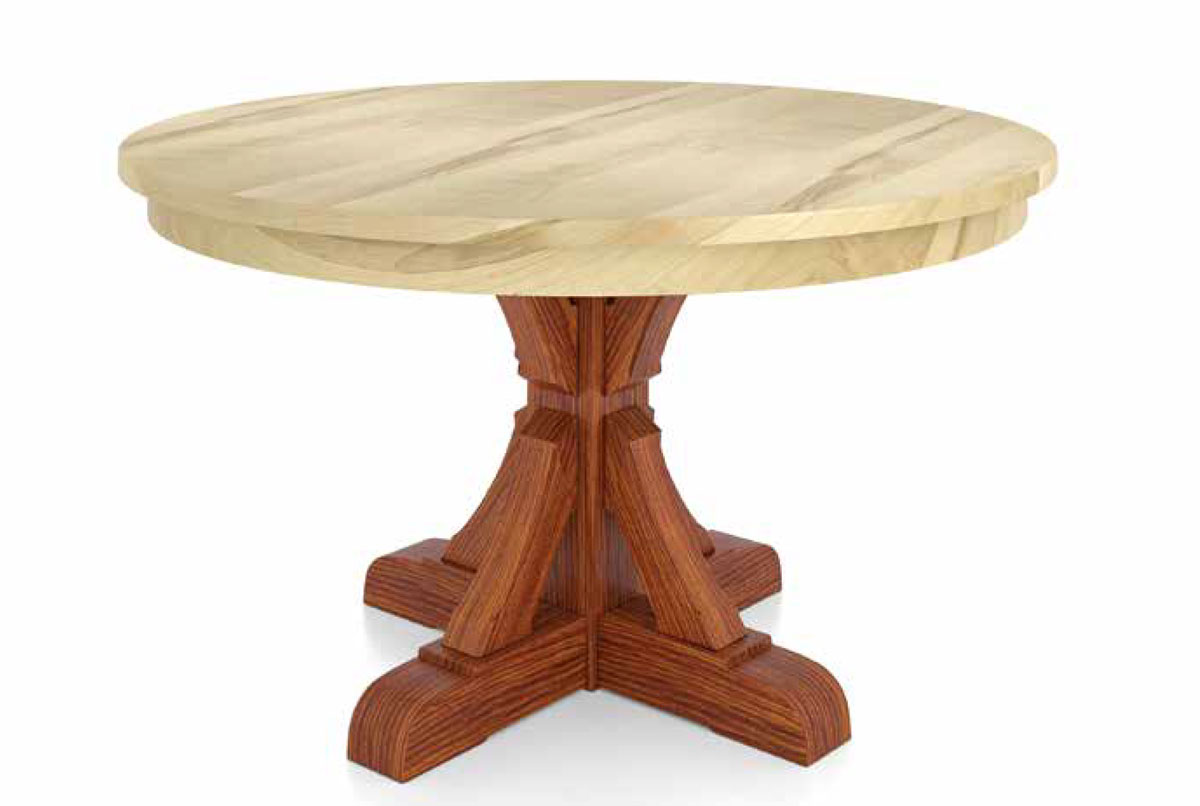 Barn Beam Single Pedestal Table