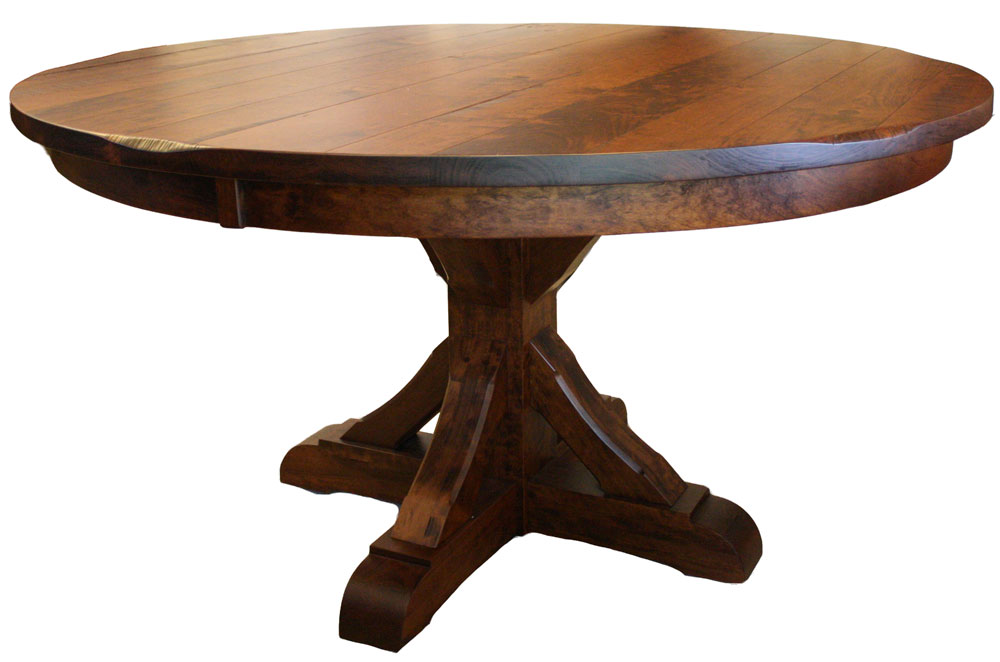 Barn Beam Single Pedestal Table