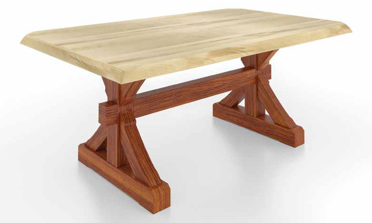 Barn Beam Trestle Table