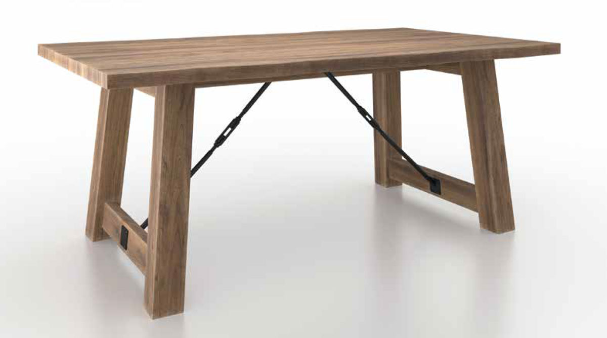 Live Edge Table with 401 Settlers Trestle Base