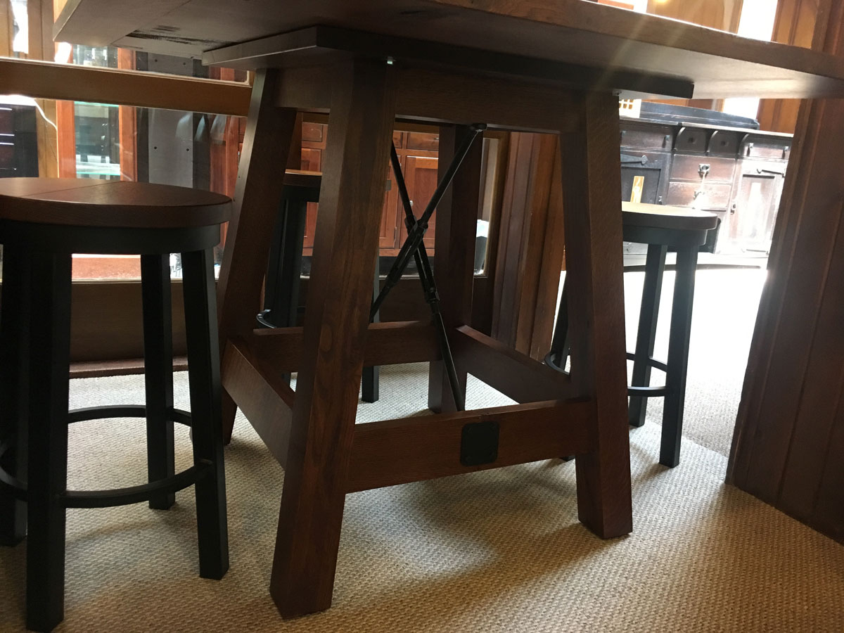 Base detail for Settler's Pub Trestle Table