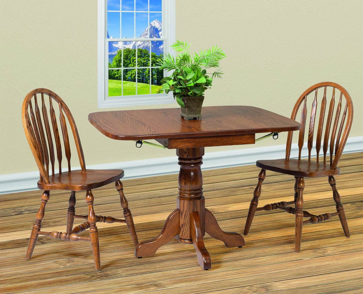 Drop Leaf Pedestal Table