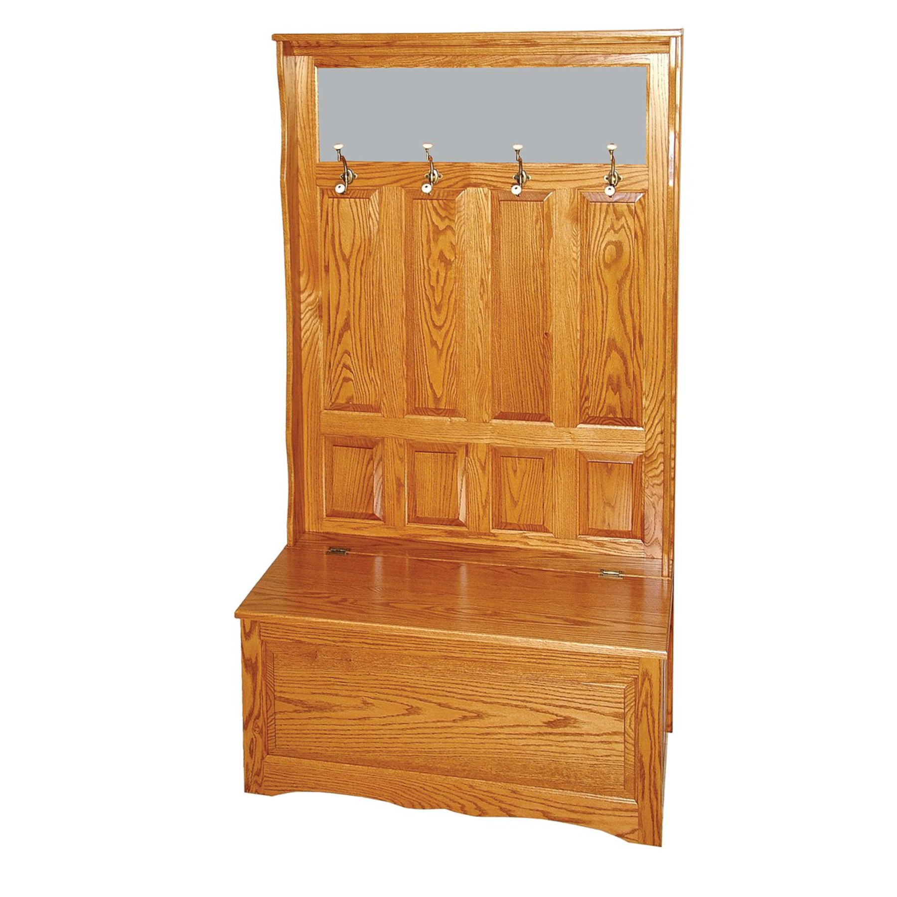 42" Traditional Hall Seat with Mirror