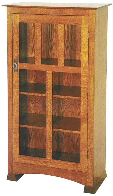 Single Door Tall Bookcase