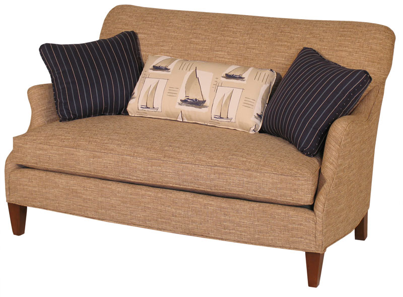 Amsterdam Loveseat With 6 Square Tapered Leg And Fabric 1493
