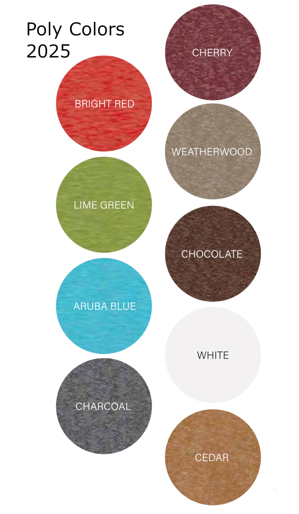 2025 Poly Color Options