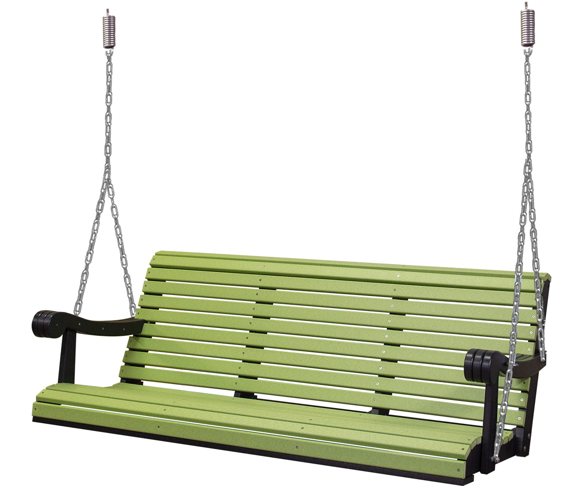 5' Poly Grandpa Swing in Lime & Black