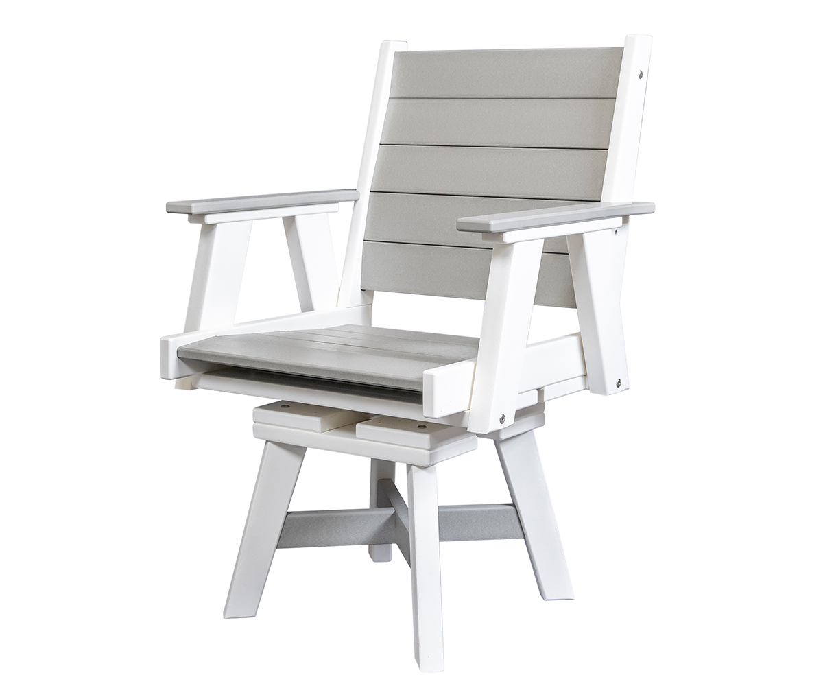 Shadow Poly Swivel Dining Chair