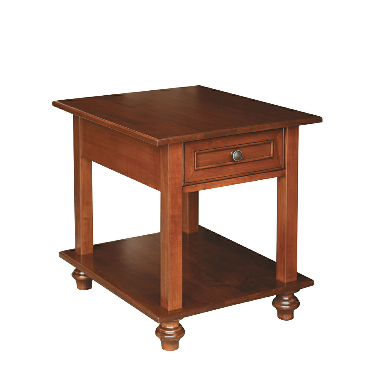 Oceanside Open 1 Drawer End Table